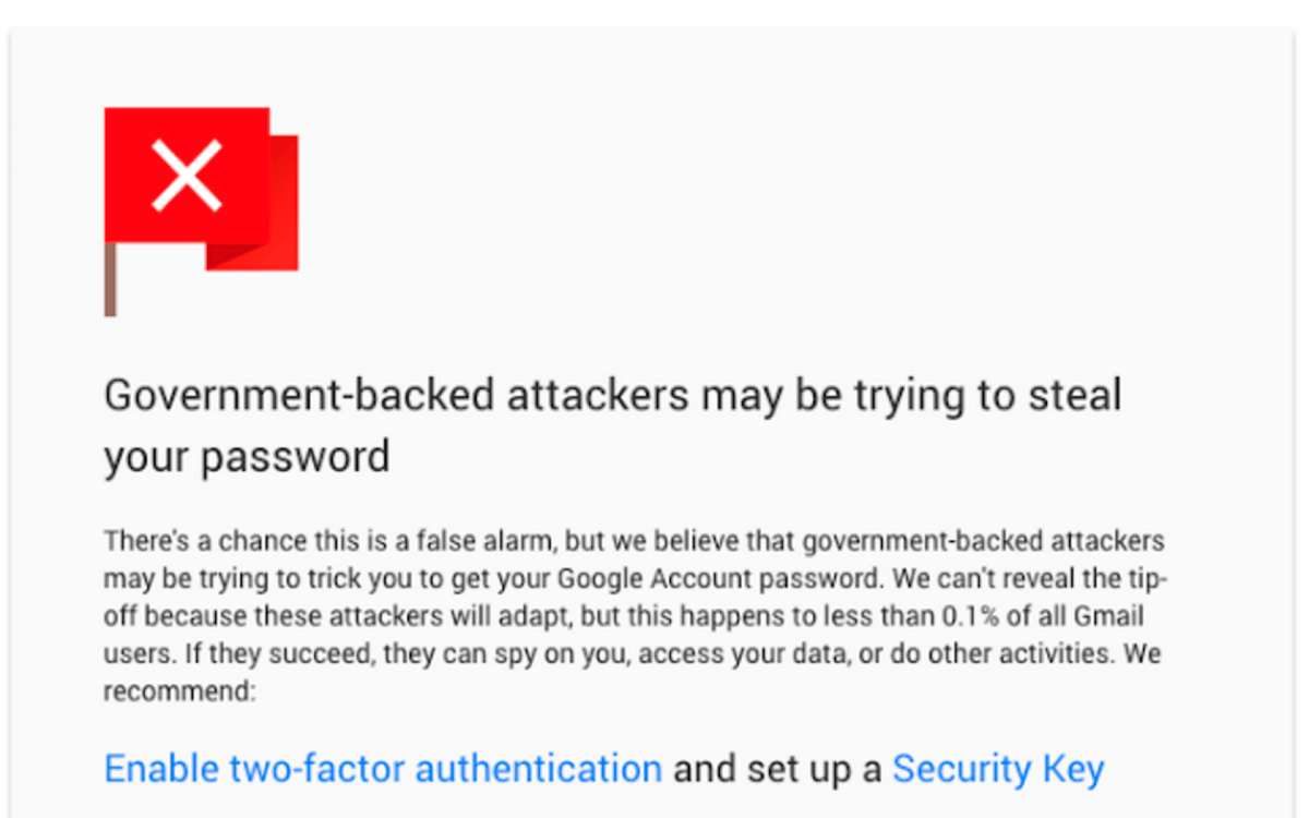 INTEGRITYBC's tweet photo. Alerts I received from Gmail in 2012 – long before Hillary Clinton learned about cybersecurity – when I was with the Canada Tibet Committee working on human rights in China:
#bcpoli #bcliberals #bcndp #bcgreens #aggregateIQ #cambridgeanalytics #cybersecurity #hacking #gmail https://t.co/OKVQtsB0Xe