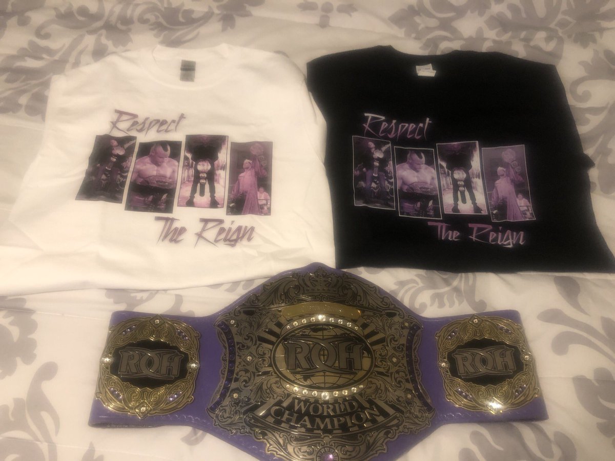CliftonGrooms's tweet photo. Got these lovely @MattTaven shirts from @OneHourTees!! Also big shoutout to my homegirl @marykayfabe who designed these shirts!! These shirts mean so much I’m blessed I was able to make a couple of dates on the tour and I’m ready for the encore!!#PurpleReignTour #RespectTheReign https://t.co/a1C7DNOiwP