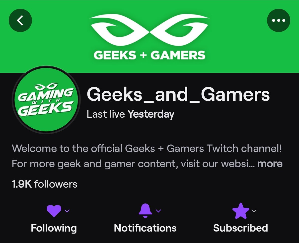 DDayCobra's tweet photo. We updated our Twitch channel name to represent the brand. We will still use #GamingWithGeeks for social media, ect
#GeeksandGamers https://t.co/a4ZmpGtRR2
