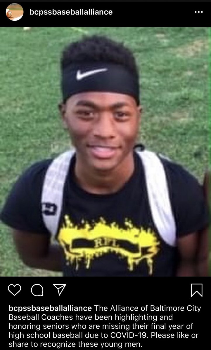 BCPSSBaseball's tweet photo. The Alliance of Baltimore City Baseball Coaches have been highlighting and honoring seniors who are missing their final year of high school baseball due to COVID-19.

Today's #BCPSSBaseballSeniorSpotlight is Kenard Jackson of Reginald F. Lewis High School. From Coach Kelley: https://t.co/x3VzkscBV3