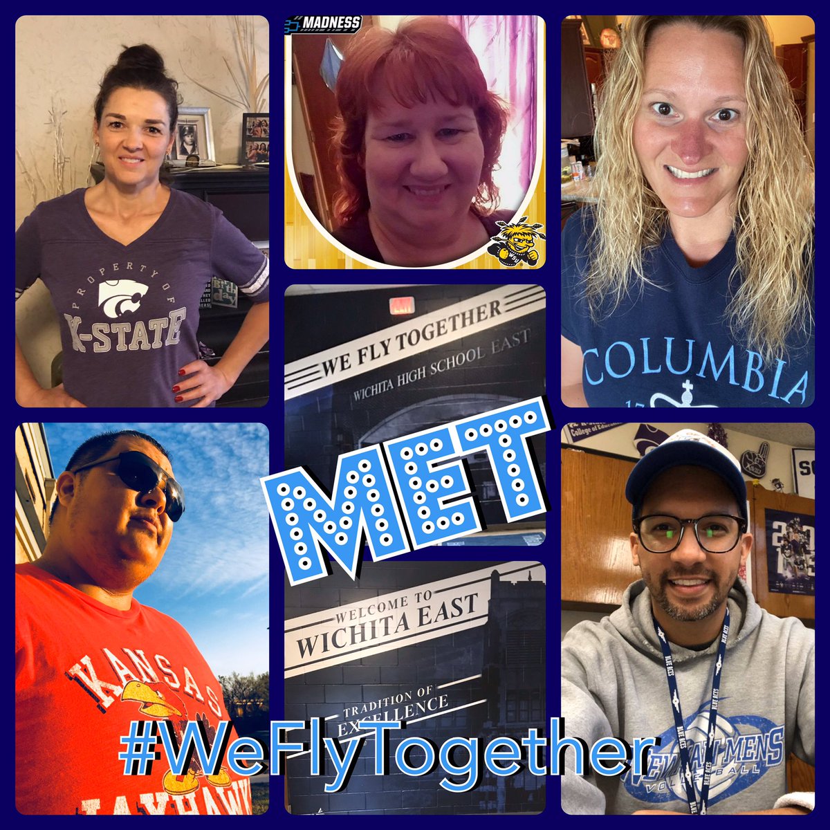 mestizo201986's tweet photo. As we wrap up the year, this will be our last College wear Wednesday!!!
#WeFlyTogether #WeCollegeWearTogether #BlueAceNation #WPSProud #MainEntranceTeam https://t.co/C4v0H3bU7v