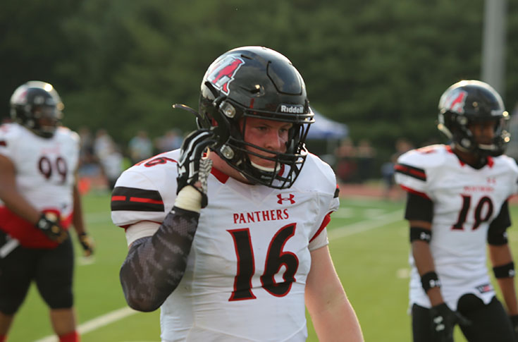 LCPanthers's tweet photo. FB: In the 12th story of our top-moment series, we focus in on Peyton Haynes' incredible senior season for the LaGrange College football team. He recorded a single-season program record with seven interceptions in 2019. Read: https://t.co/SiJbE6NHmq | #LCPantherProud https://t.co/BAeSvMyAcC