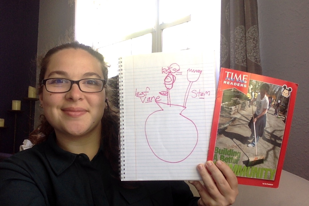 M_Caragiulo's tweet photo. Monday I mailed my students letters with seeds inside. Last night over @zoom_us we read a book about how planting a community garden is an act of citizenship. That paired with an amazing drawing lesson from our art teacher to stretch our creative thinking #nnps5Cs @nnschools https://t.co/gRRBN6zkny