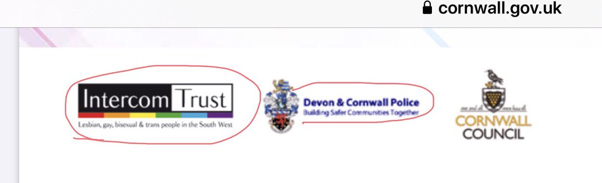 Another Transgender Guidance document. This time Cornwall. I still think they should be withdrawn but there is a hint of dissent, from within, about this document. Partnered with the Police! And Intercom Trust. All represented on the editorial board.