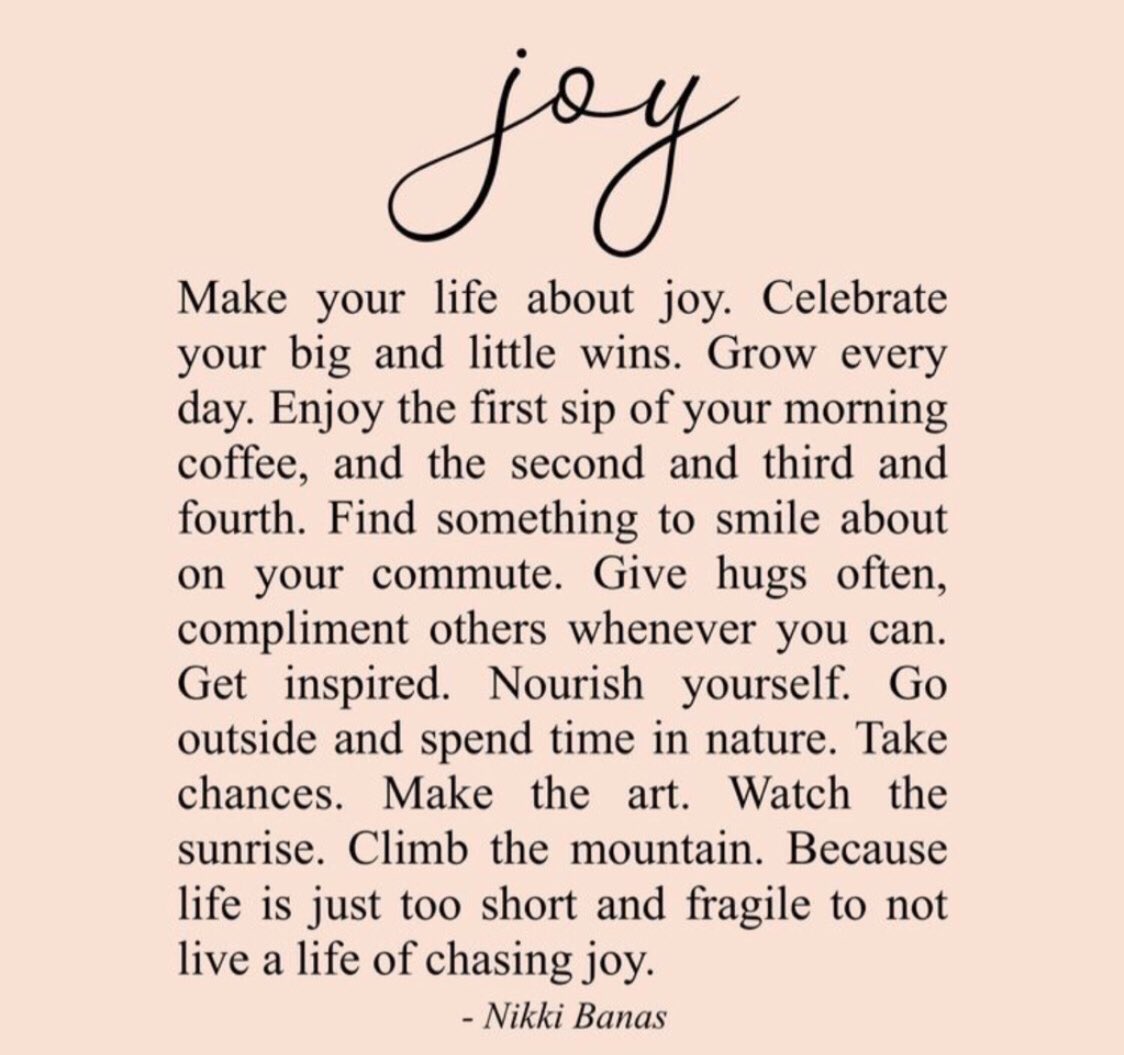 SoniaMeggie's tweet photo. Hoping we can all tap into joy. https://t.co/LUyveDb3jY