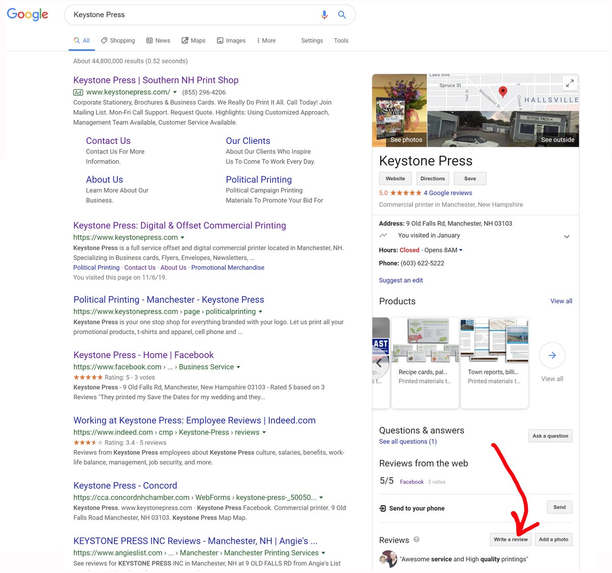 Search for us on Google and write us a review! #printing #printmarketing