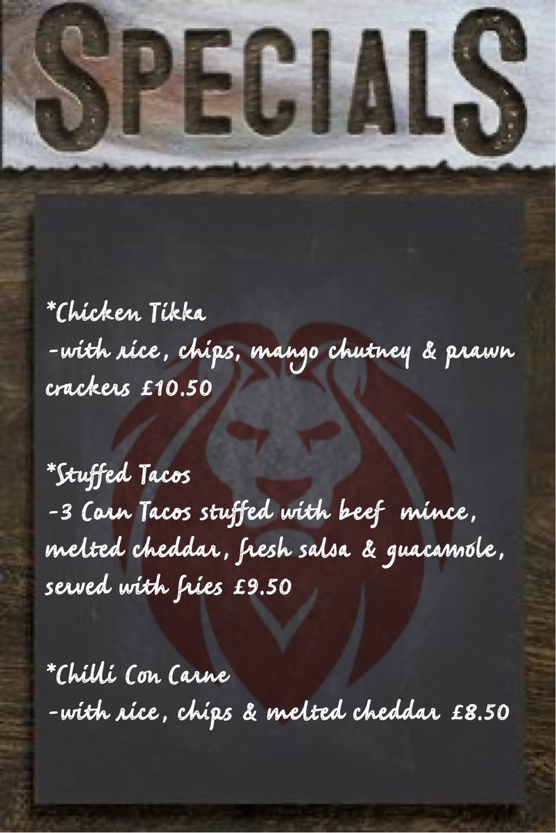 RedEllesmere's tweet photo. THURSDAY, FRIDAY &amp; SATURDAY 5-8.30

Call on 01691 622632 or Message on here with your orders for any of those days.

#threedaytakeaway #redlionellesmere #treatyourself #pubgrub #ellesmere #shropshire https://t.co/VxToTzSKQH