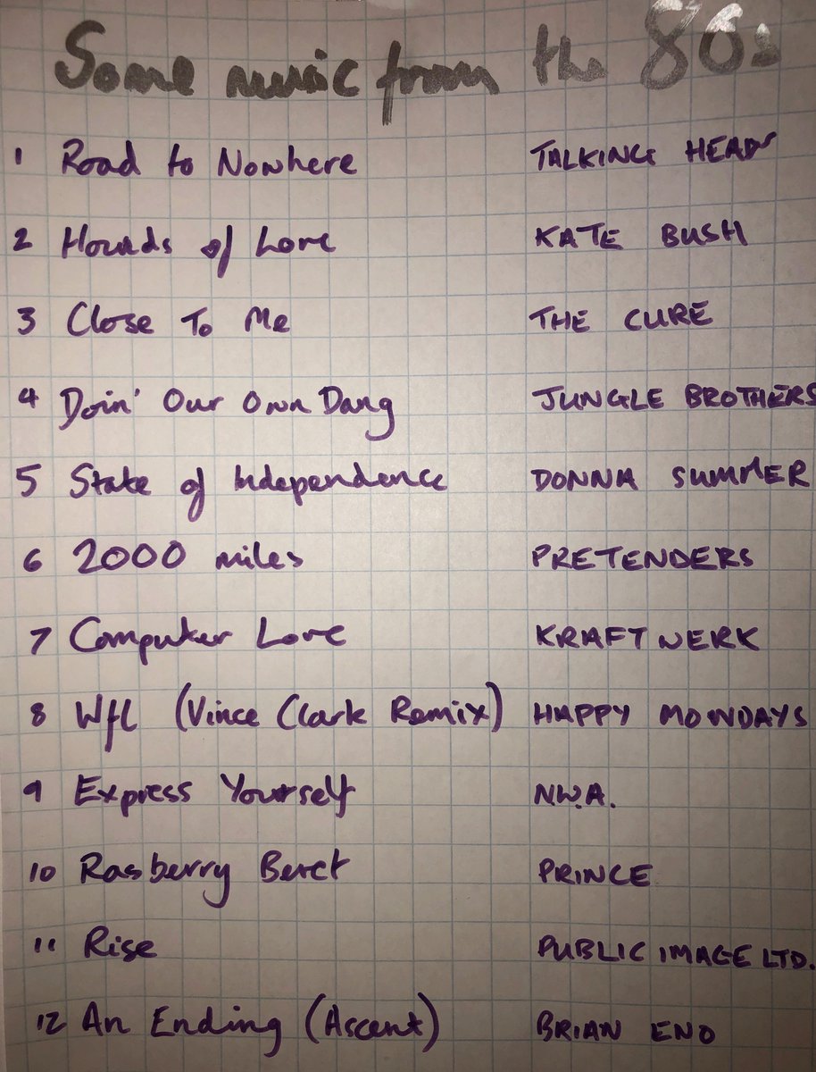coldplay's tweet photo. Hi everyone. I've reached the 1980s with my playlists. Quite tricky to make something coherent for such a seismic decade in music, but hopefully you'll enjoy… https://t.co/ckGS8lRIgw JB #StaySafe https://t.co/wTlwk9SZLg
