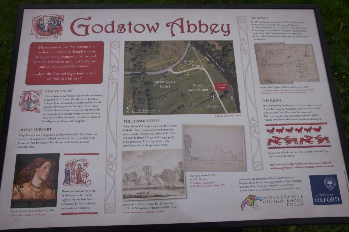 Godstow Abbey, that rare thing, a female house (Benedictine here) with abbey status, gross £320 in 1534/5, so above say, Worksop. Only standing building is probably the lay servants' chapel. Not much archaeology. And just outside of Oxford's 3D data which is always annoying