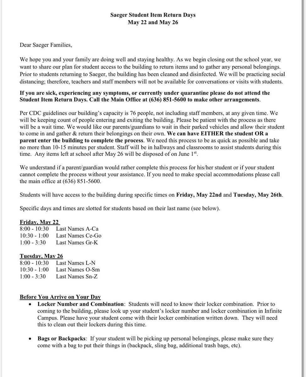 Saeger Middle School tweet media