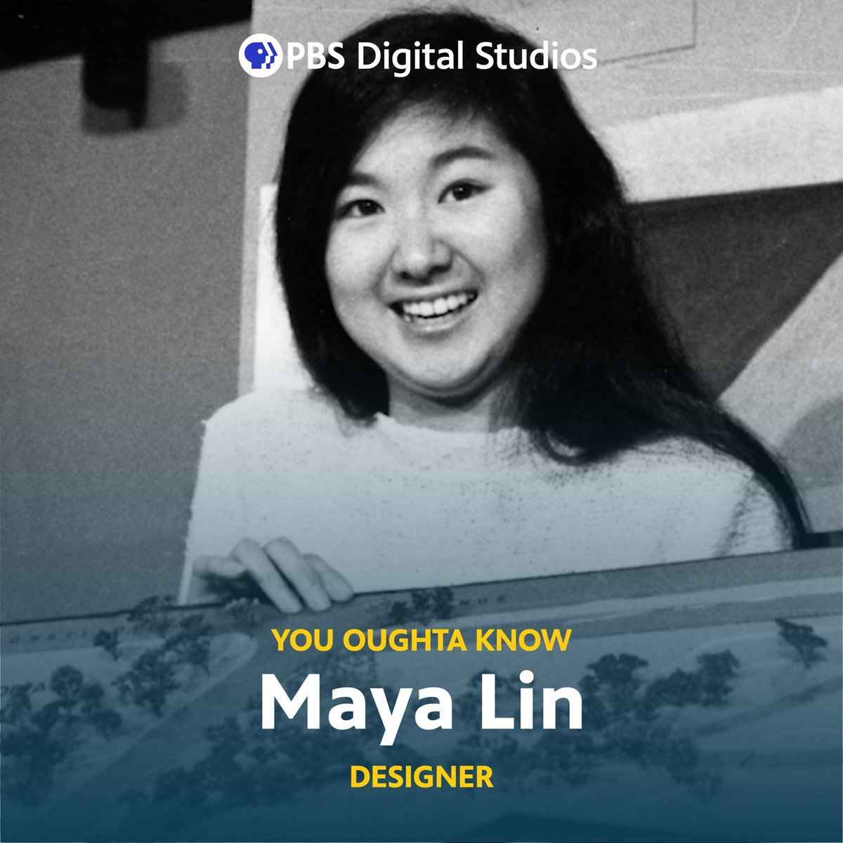 Did you know? Maya Lin’s abstract design for the Vietnam Veterans Memorial was a departure from traditional memorial design. She described the design as “...a rift in the earth, a long, polished, black stone wall, emerging from and receding from the earth.”