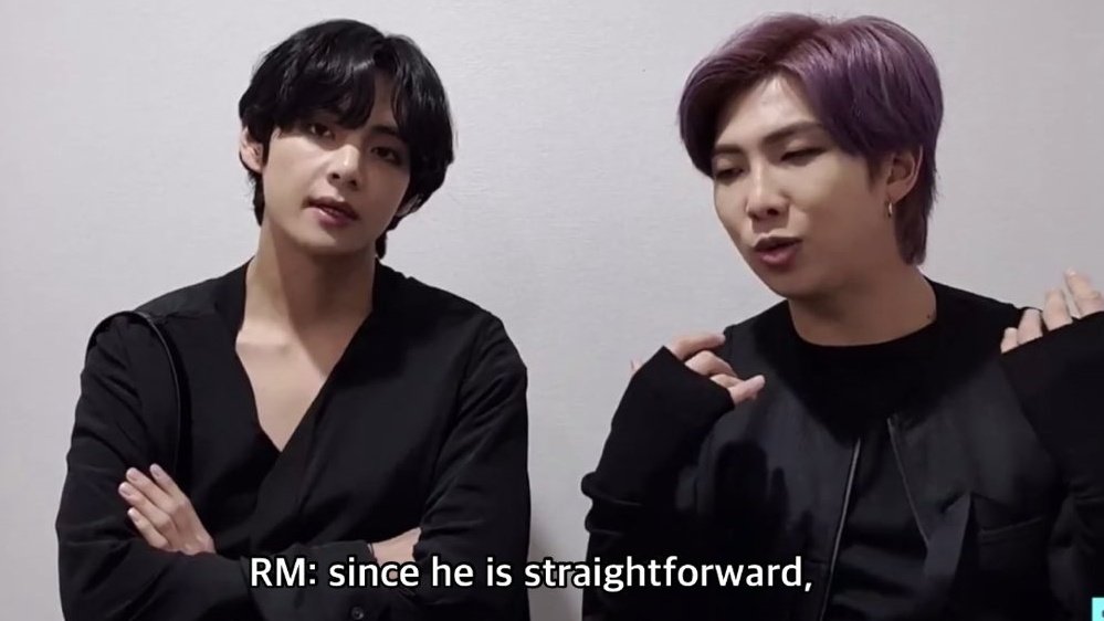 Regarding Inner child, Joon appreciated Tae& #39;s straightforwardness and how actively he participated in the song making ^~^