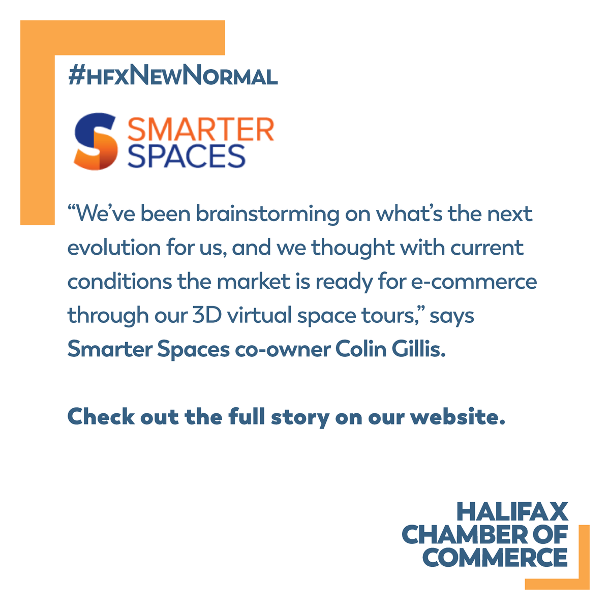 halifaxchamber's tweet photo. Find out more about @SmarterSpaces3D and its cutting-edge #hfxNewNormal initiative 💡on our website https://t.co/Q1g4lJVe7a
–
Let us know what you think in the comments. 
–
#SmallBusiness #ThinkLocal #StayConnected #ChamberMember #Community #Halifax #NovaScotia https://t.co/bPv7E2cw7Y