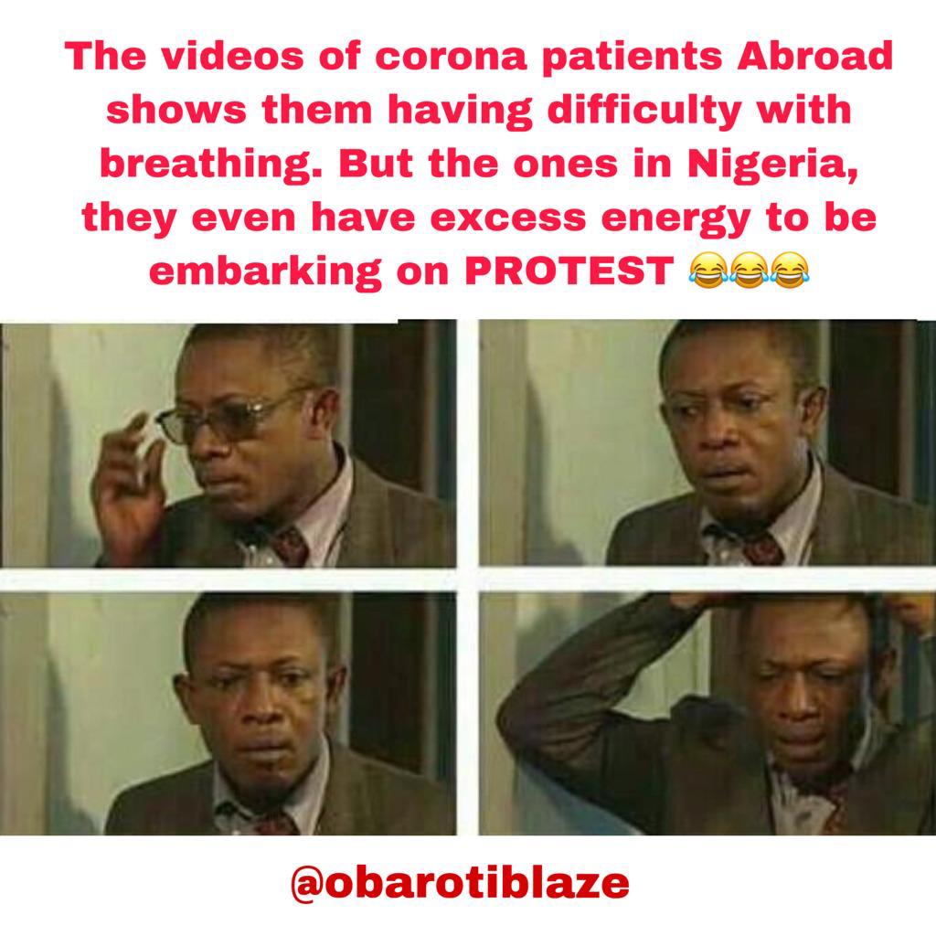 ObaroTiblaze's tweet image. Ayam not understanding sha #COVID19 #ProtestLockdown #coronavirus