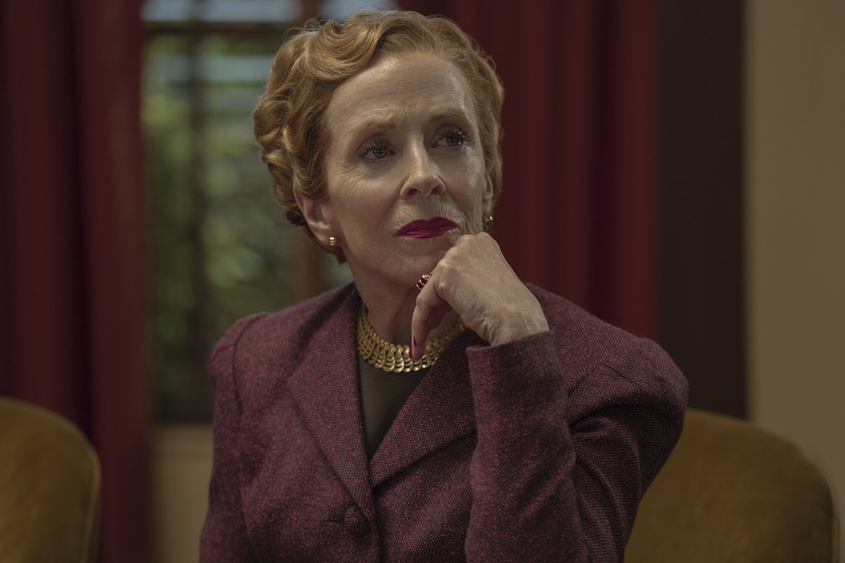 Holland Taylor sent the costume designers photographs of her mother from the ‘30s and ‘40s to help with research. They ended up replicating some of the items she wore for Taylor’s character, Miss Kincaid.
