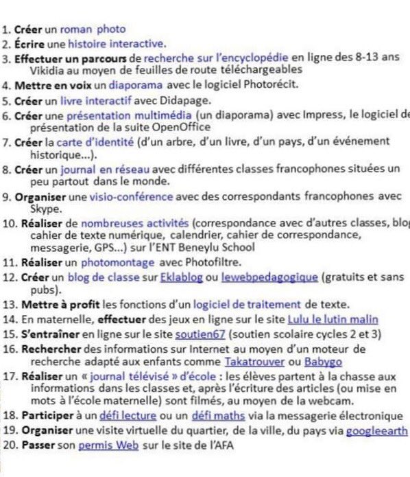 isafil's tweet photo. 20 idées pour soutenir la motivation de nos élèves avec des micro-projets utilisant du #numerique ... ou pas 👍 
Via ⁦@diversifier⁩ 🙏 https://t.co/V4GsrK2p7r