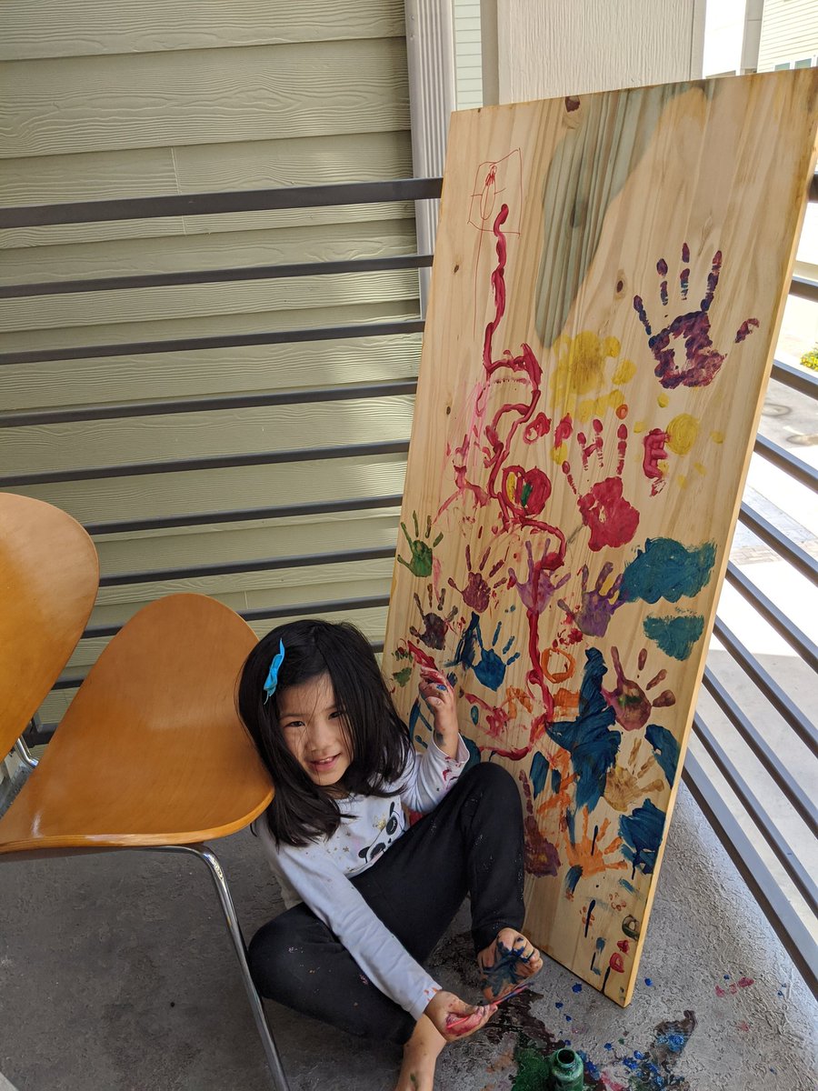 jonicatamayo's tweet photo. In mommy's art class today๐จ we have a new art piece ๐ฅณ #RuleYourDay #BeMagenta #QuarantineClassroom https://t.co/DagiUBvrZe