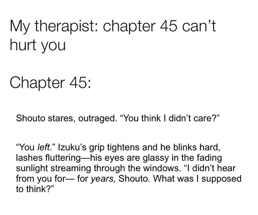 Chapter 45 spoilers if you haven’t read it yet WHAT ARE YOU EVEN DOING