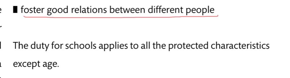 The PSED actually requires the policy to foster good relations between the different “protected characteristics”, Note “Transgender” is NOT one of them. Anyone monitoring /auditing compliance with the law? Because Councils are LYING about it all over the place.  #PolicyCapture