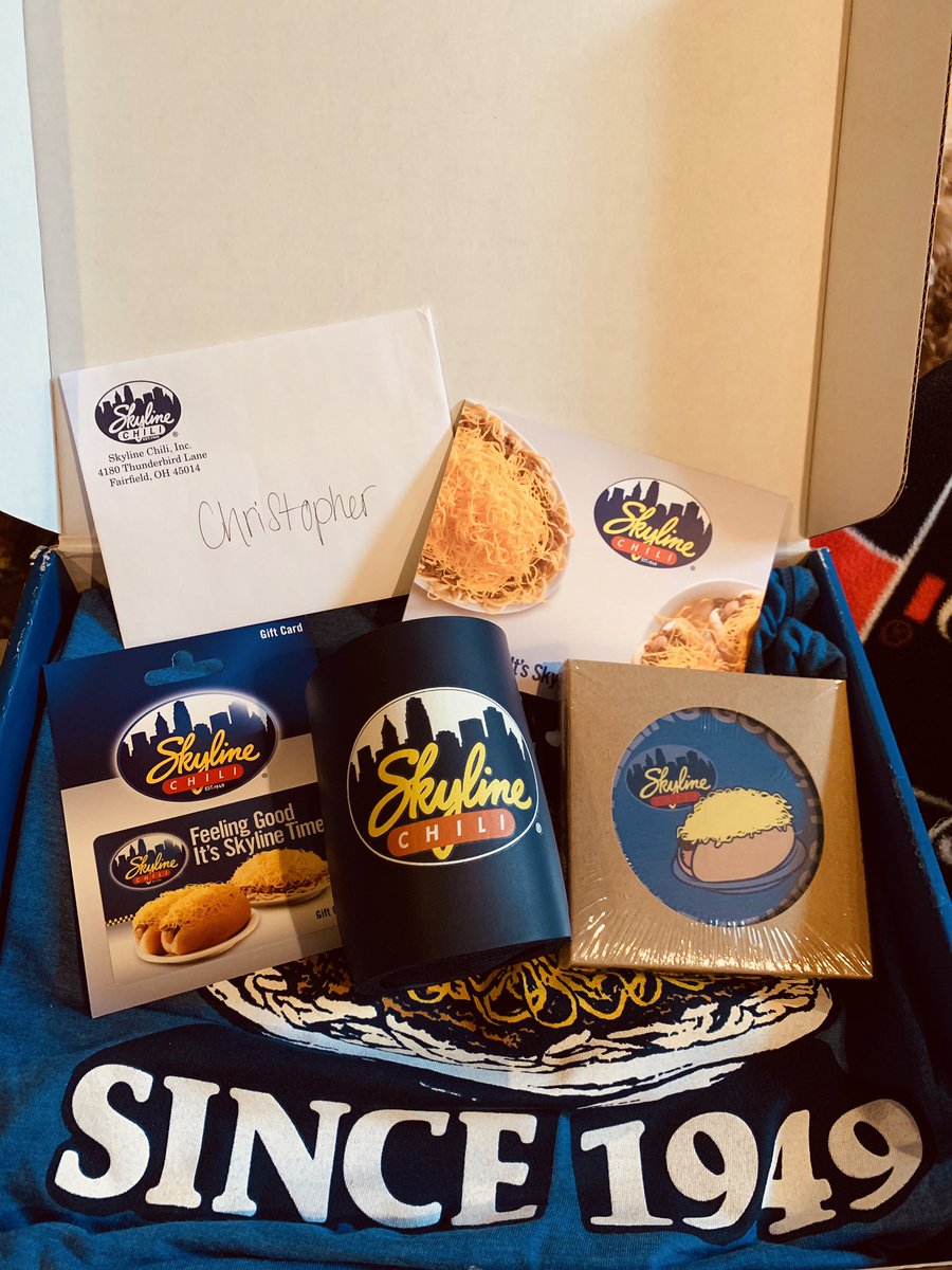 mulatto15's tweet photo. S/O to @Skyline_Chili for the the care package and @ChadBrendel for making it happen!!!! https://t.co/mVroRdpnmX