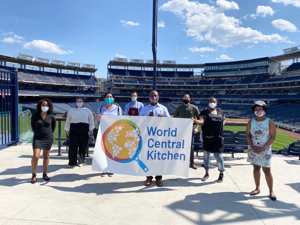 chefjoseandres's tweet photo. Thank you @SenatorTimScott for visiting one of @WCKitchen partner restaurants @rasa & helping prepare meals with us @Nationals Park! Honored to be standing alongside you to support small businesses feeding our neighbors in need! #FEEDAct #ChefsForAmerica #RestaurantsForThePeople https://t.co/MIx6RStW6p