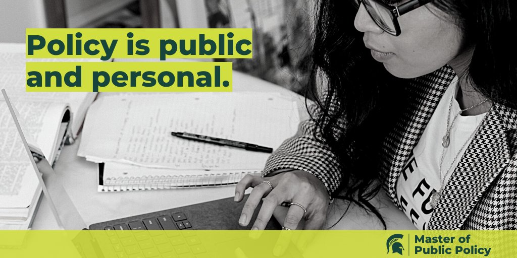 msu_mpp's tweet photo. The #COVIDー19 pandemic underscores how policy is both public and personal. #MSUMPP grads rely on evidence and empathy to make policy decisions when they lead at the highest levels. 

Apply @ https://t.co/xZIszLw9At by June 15 for Fall 2020. GRE no longer required. https://t.co/dAeJLOuPx9