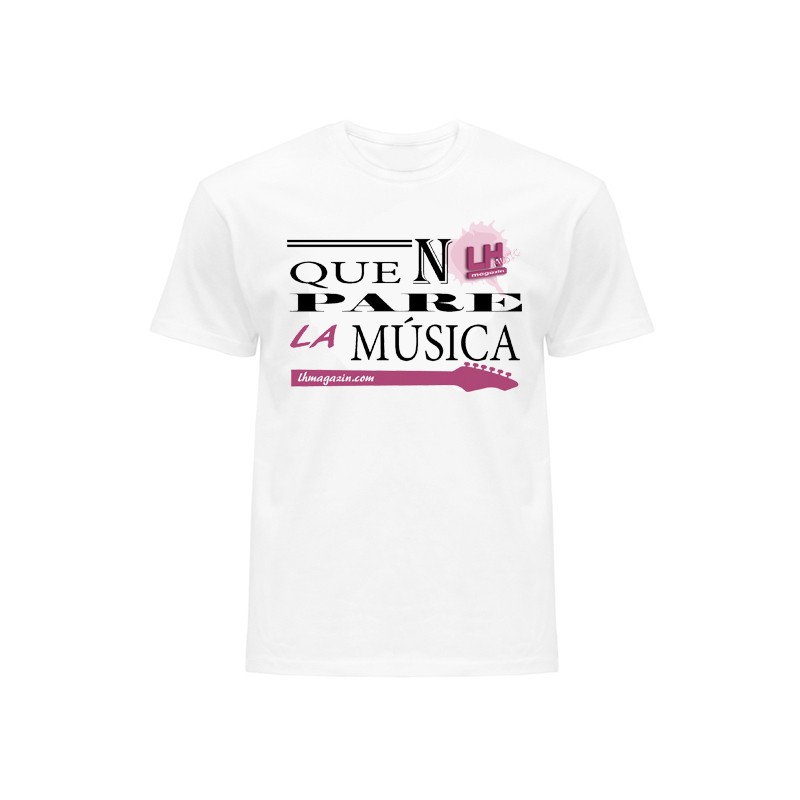 LHMagazin's tweet photo. Si te gusta hazte con ella en nuestra tienda. Camiseta manga corta "que no pare la música" https://t.co/iONWzzl1bV https://t.co/EjV15CZYzg