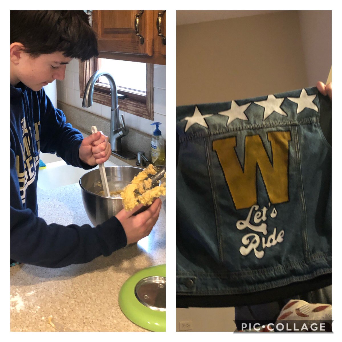 JklukasKlukas's tweet photo. So we went delicious and creative for Wacky Wednesday. Chocolate chip cookies from RK and some fun with fabric paints for Kelsey. #oqcyberspirit #oqvsw #sd113a https://t.co/9tCSdE2DbH