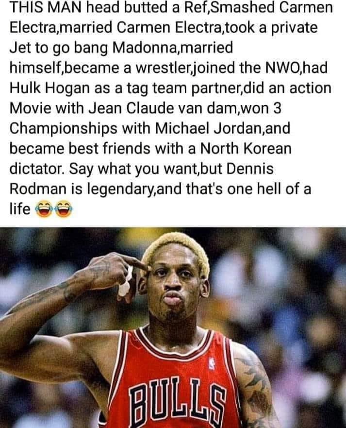 Happy Birthday Dennis Rodman! You legendary!     