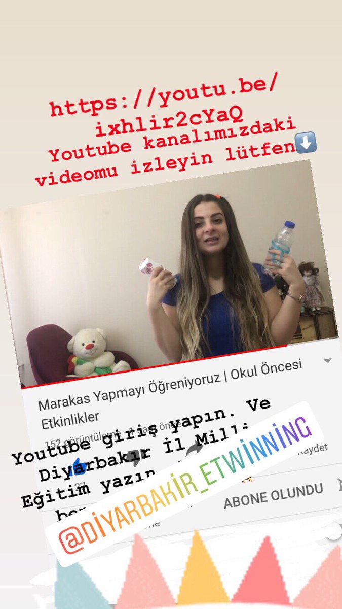 Her çarşamba bizimle birlikte etkinlik yapmaya ne dersiniz çocuklar? Öyleyse ilk videomuzla başlayalım.
youtu.be/ixhlir2cYaQ
Kanalımıza abone olmayı, videolarımızı beğenmeyi ve yorum yapmayı unutmayın🙈
