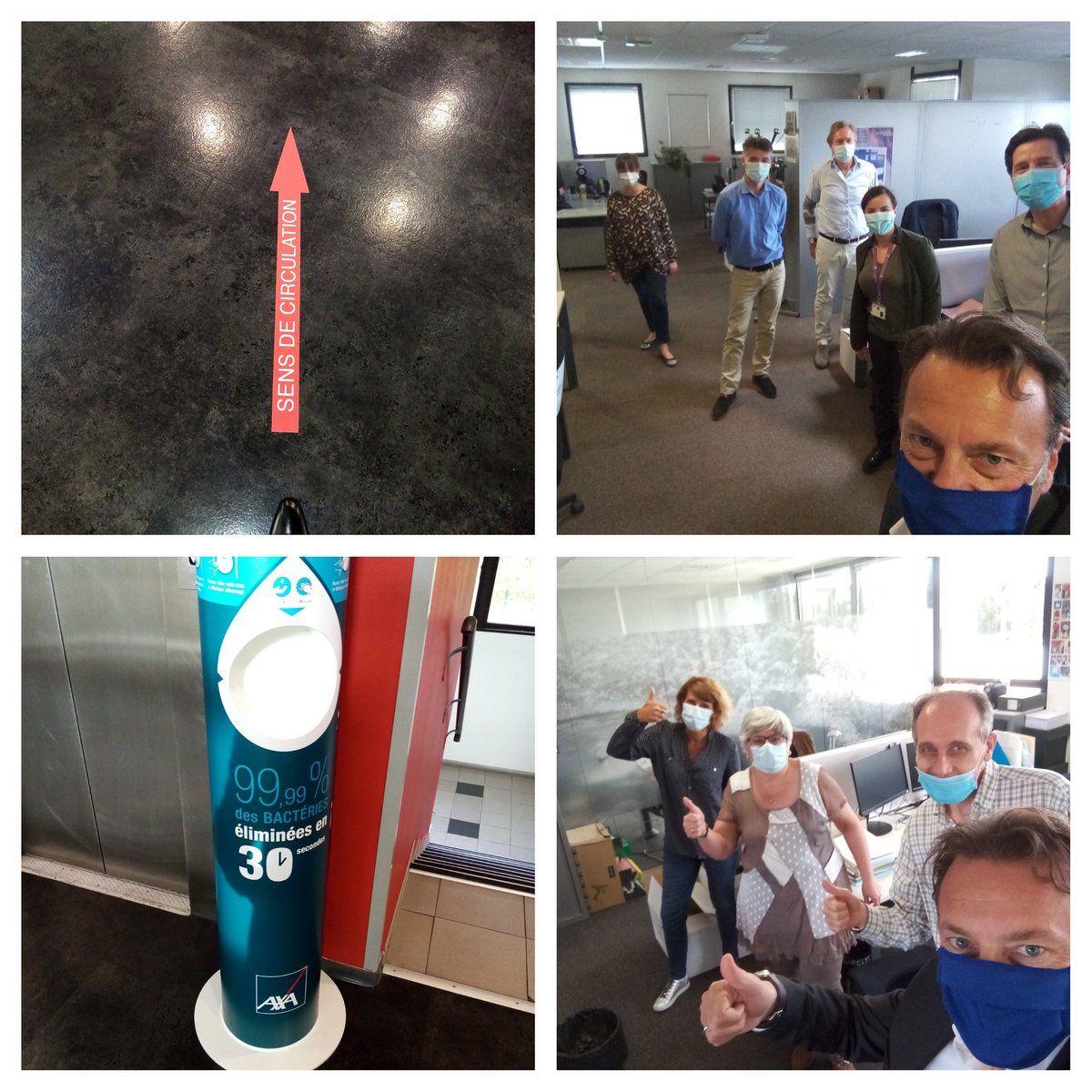 ChateletRichard's tweet photo. Retour aujourd'hui à #Marseille 👍 #AxaFrance pour notre première journée de déconfinement. Très heureux de vous retrouver et 👏👏pour la mise en œuvre des mesures barrières !  @guiborie @cyrill_valls @sandrinesappa @soveria2B @EricFuchs0 @LegrisFred https://t.co/KODXL1zcae