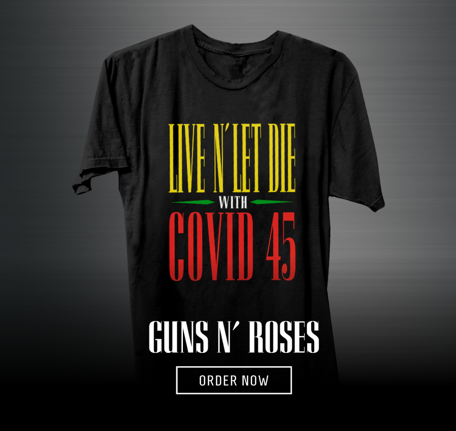 guns n roses tshirt covid trump