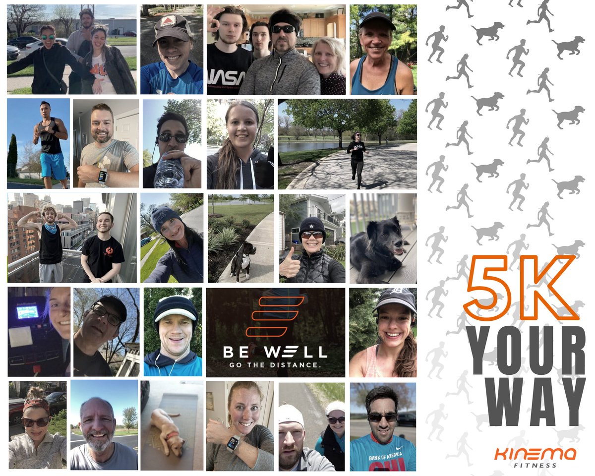 kinemaFIT's tweet photo. VIRTUAL 5K- Congrats to all the participants in our first virtual 5K Your Way. Can't wait to see all your selfies in your custom made shirts. We are in this together, Be Well. 

#5kyourway #kinemafitness #virtualrun #gothedistance #bewell #5k https://t.co/yCCcXFXUeV