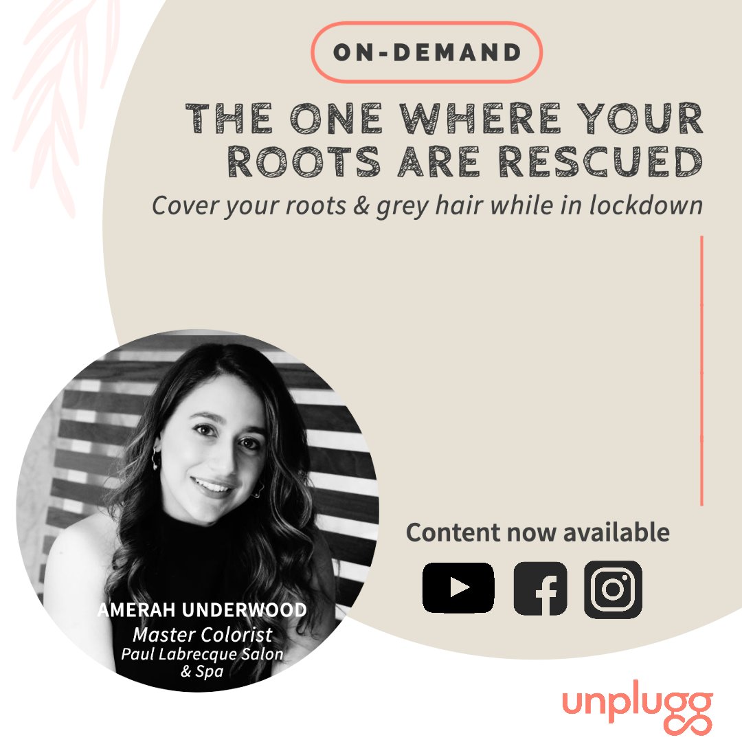 timetounplugg's tweet photo. We know you're missing your stylists, so we're making sure they're still here for you!⁠
⁠
You may have missed its livecast, but this expert, step-by-step tutorial on covering your roots and grey hair is coming to your rescue. Watch here: https://t.co/t42PP3Y02j https://t.co/WiFn4YRFUU