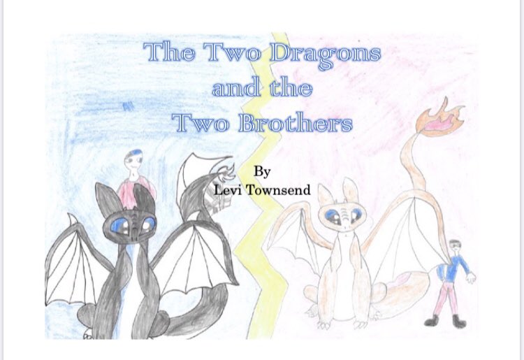 BethDxn's tweet photo. @TomFletcher my 8 y/o nephew has just written his first book - inspired by you (he reads The Creakers every night before bed). It’s called The Two Dragons (he’s also illustrated it himself). He wanted you to know ☺️ https://t.co/Vo2mGB41Qk