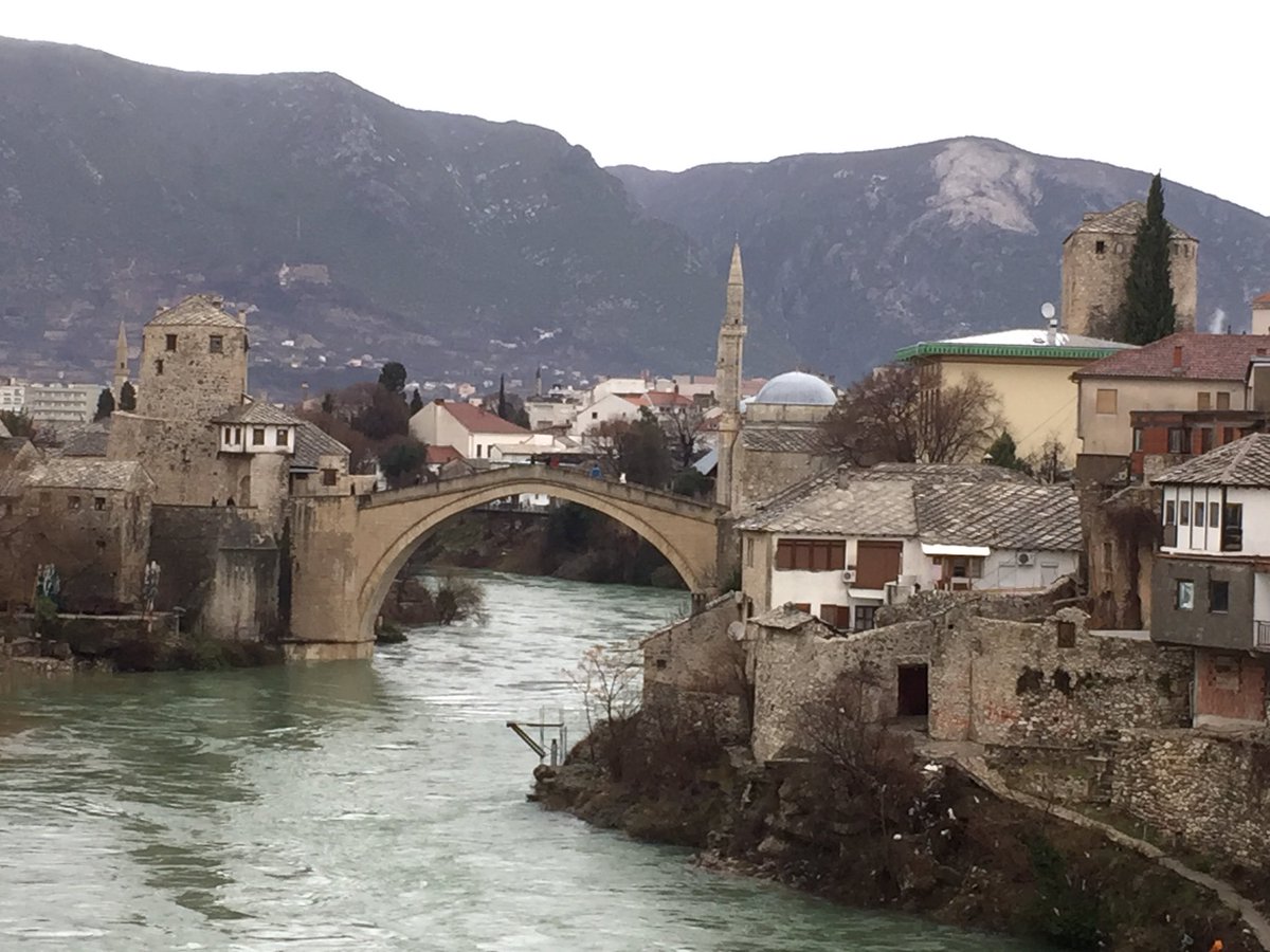 M is for Mostar and its iconic bridge, destroyed and rebuilt after the Balkan Wars. #MayIRecommendA2Z #AlphabetAdventures