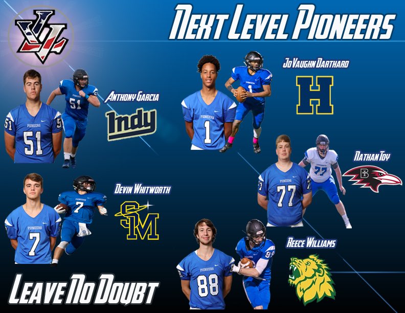 Congrats to all of our seniors who signed to go play at the next level! <a href="/53AgLV/">Anthony Garcia</a> <a href="/devdub7/">dev</a> @jogod9 <a href="/nathantoy4/">Nathan Toy</a> <a href="/Rollsroycereece/">Reece Williams</a> #NextLevelPioneers #LeaveNoDoubt