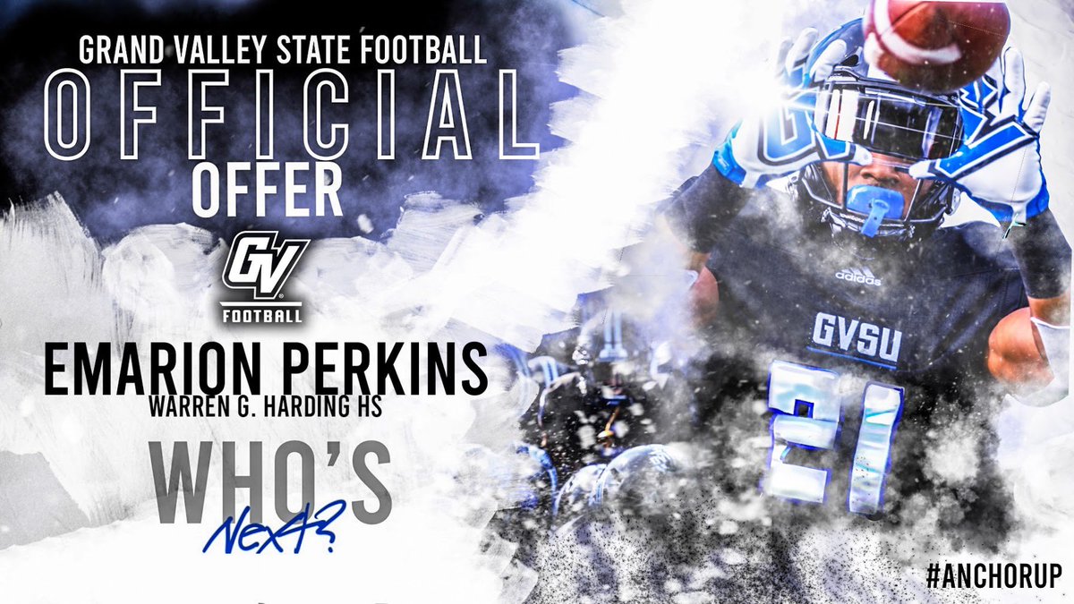 Tank8_Times's tweet photo. Blessed to receive an offer to Grand Valley State 💙 @CoachBibbsGVSU https://t.co/nTzglrbfTG