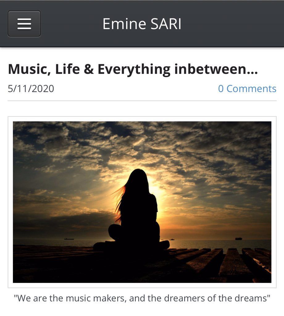 START TO BE A STAR TODAY! Great motivational blog post by <a href="/EmineMusic/">Emine SARI</a> - awards winning singer/songwriter:

Music, Life &amp; Everything inbetween... - Emine SARI 
eminemusic.com/blog/music-lif…

#musicians #Motivation #blog