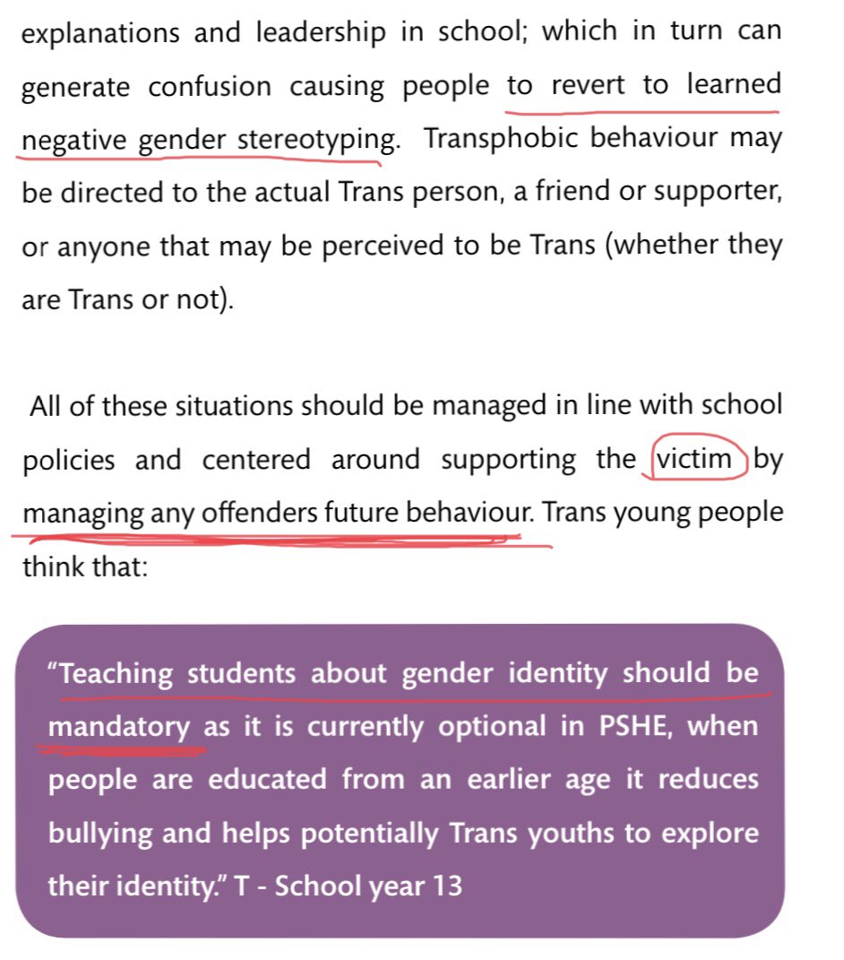 This bit has echoes of issues raised by  @WeAreFairCop . Notice we have gone from hurt due to wromg pronouns, to the language of victim, crime and even “offenders future behaviour”.  This has Prevent strategy fingers all over it.