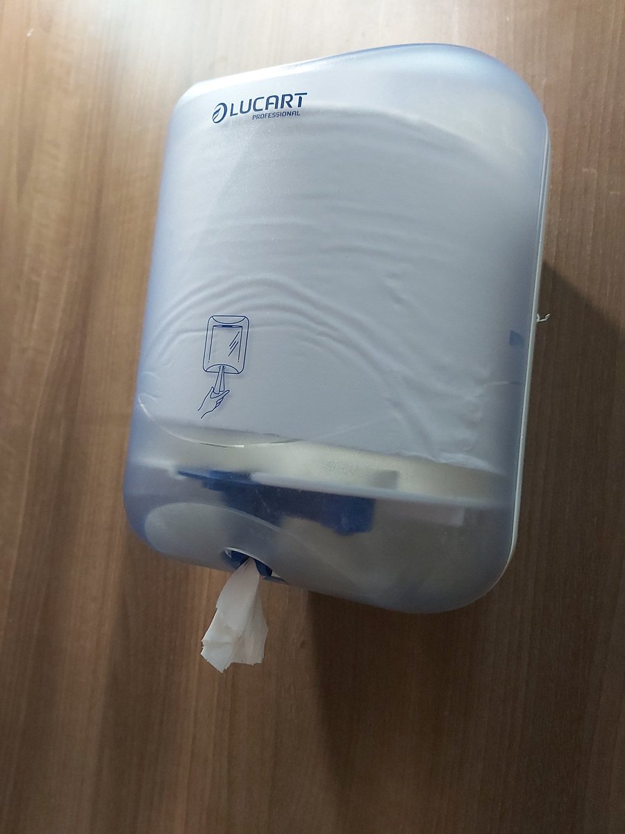 Now, I've never tried this. But I'd imagine that pulling toilet tissue out of these fecking dispensers would be like pulling tissue out of a hens arse.