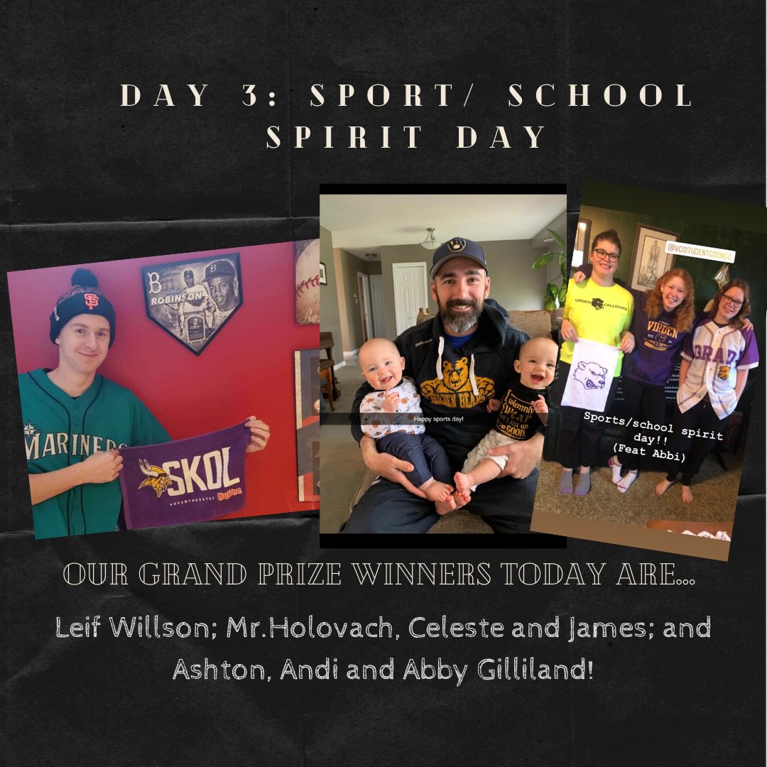 vci_bears's tweet photo. Today’s winner! We loved seeing everyone’s spirit today. Tomorrow is formal dinner day, let’s get fancy. https://t.co/XmQjXIYpGl