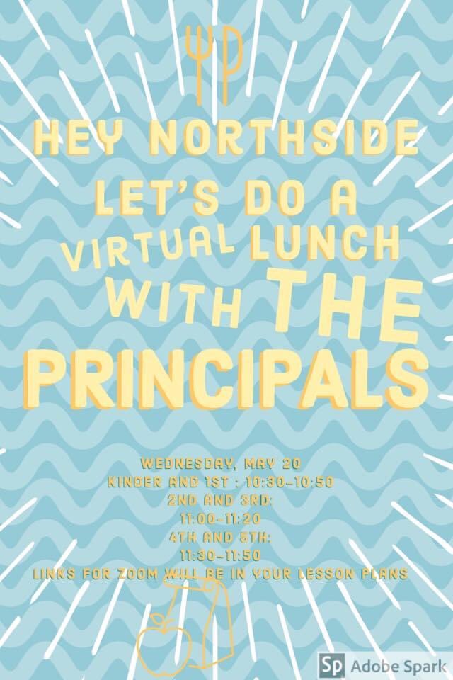 Attention Northside families!! If you missed it the first time...mark your calendars, because we are at it again! Can’t wait to enjoy lunch virtually with our Northsiders next week! #virtualLWP #wearenorthside <a href="/hachienorthside/">Northside Elementary</a> <a href="/WaxahachieISD/">Waxahachie ISD</a>