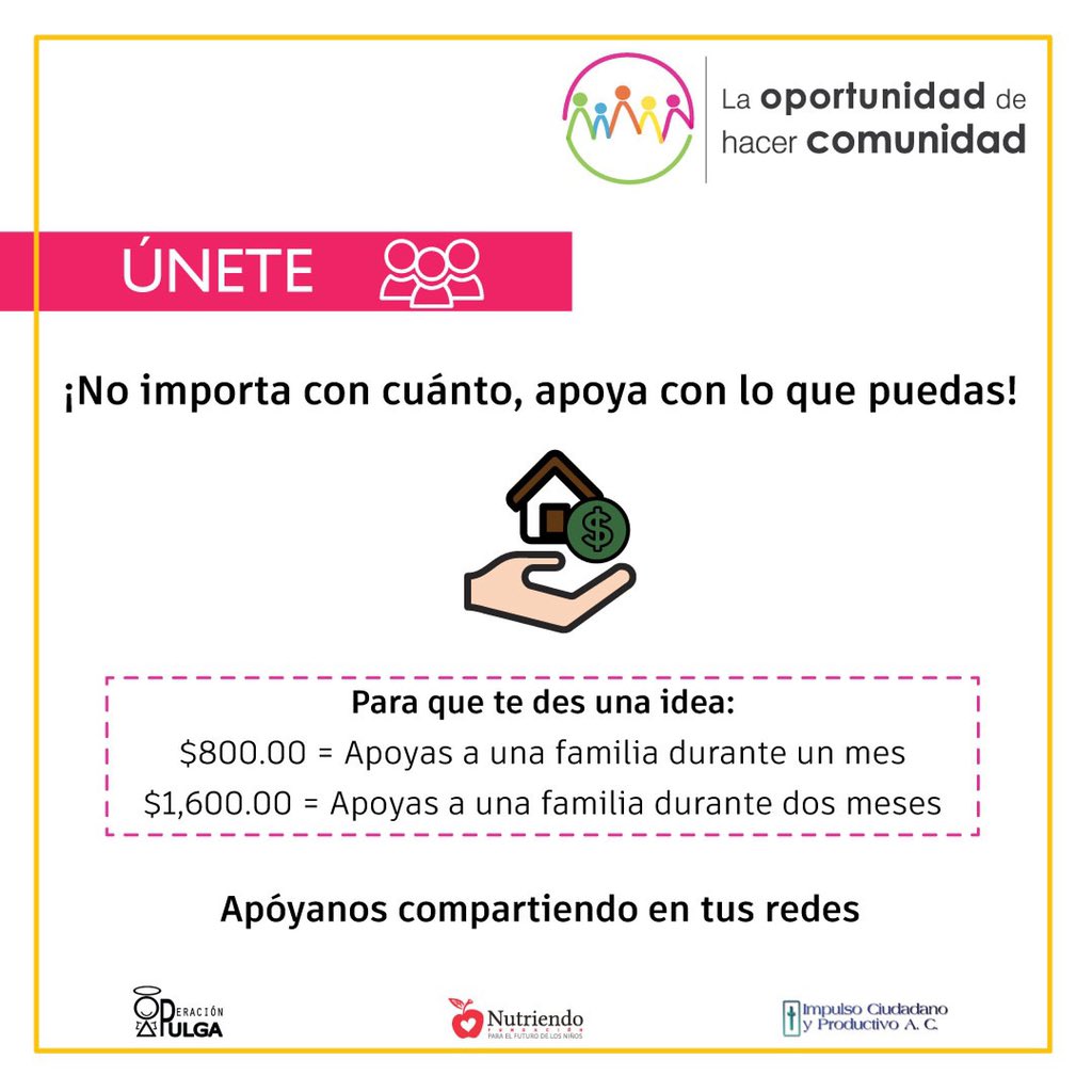 OperacionPulga's tweet photo. No importa con cuánto... @erobles_s @mfercandia @memocadena @ddsg10 @Pajarracorg 

#mexico #operacionpulga #COVIDー19 #slp #sanluis #sanluispotosi 

Ayúdanos a compartir https://t.co/6OP1fYQKi3