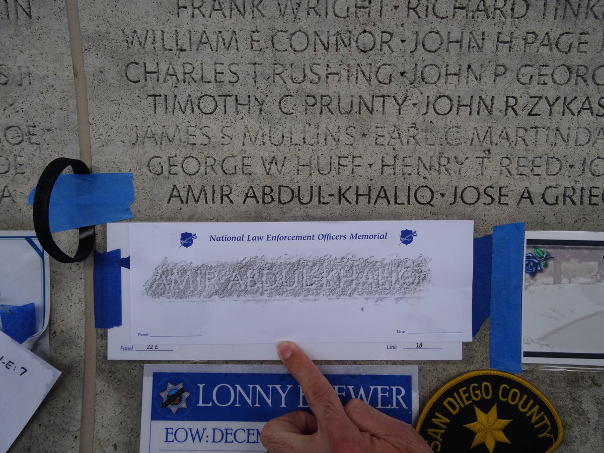 It's been exactly 3 years since I participated in the #PoliceUnityTour during #PoliceWeek to honor my fallen classmate, Ofc Amir Abdul-Khaliq. It was the first time I ever visited the memorial wall and saw the names of so many fallen officers.