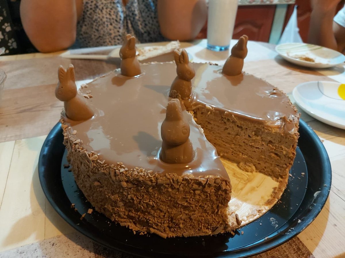 Ingriid_PS's tweet photo. Pastel de conejitos y café 🥰✨🥳🎉 #HappyInn 🍎 https://t.co/mSliQhD8OS