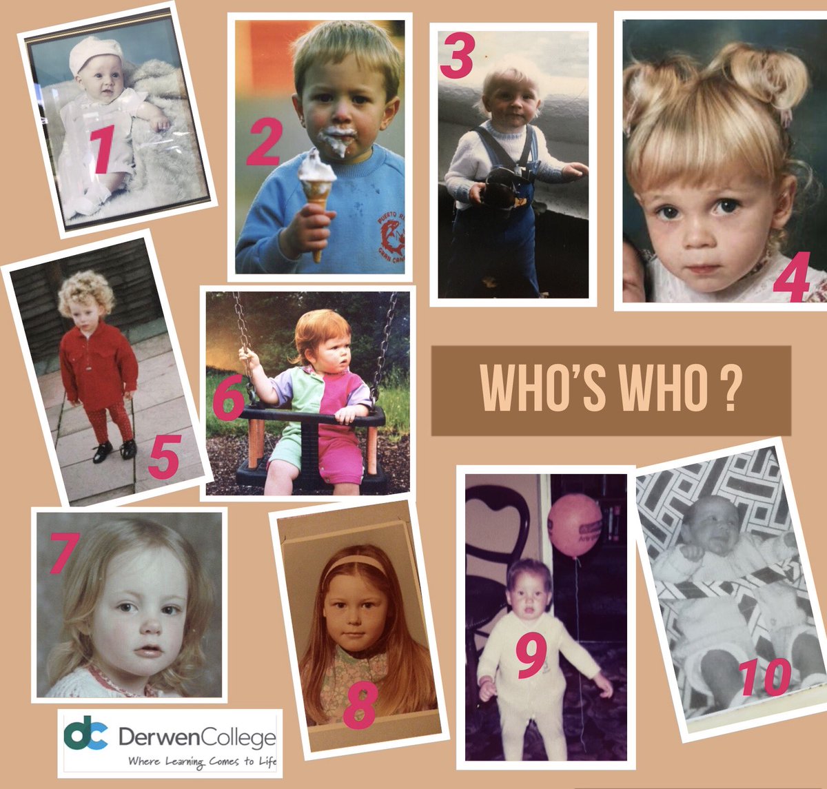 <a href="/DerwenCollege/">Derwen College - Post-16 specialist college</a> - Who’s Who? 

Can you match the names of the <a href="/Dofe/">The Duke of Edinburgh’s Award</a> leaders to their baby faces ? 👶

Claire Crippin      Sioned Davies
Helen Edwards    Liam Edwards
Steve Evans         Opal Trevor
Rachel Morris      Jess Vaughan
Dan Foster   James Worthington 

<a href="/DCIndependence1/">d</a>