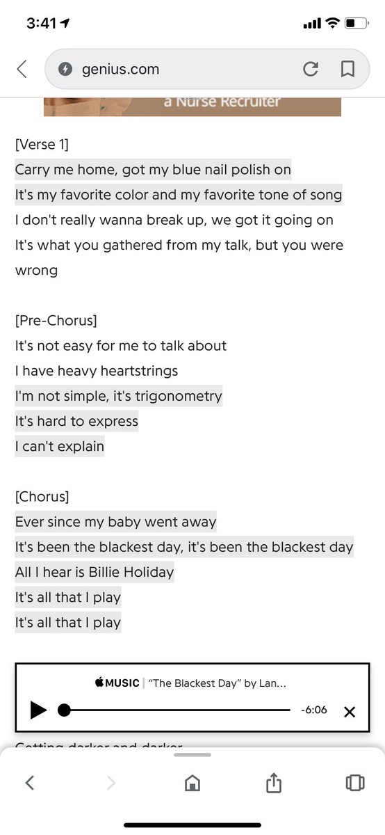 SO FIRST OF ALL we have the song blackest day and there’s already the ASAP rocky theory but that theory is pure shit so :/ but it is possible that this song is referencing a possible secret dead child when she says “ever since my baby went away it’s been the blackest day”