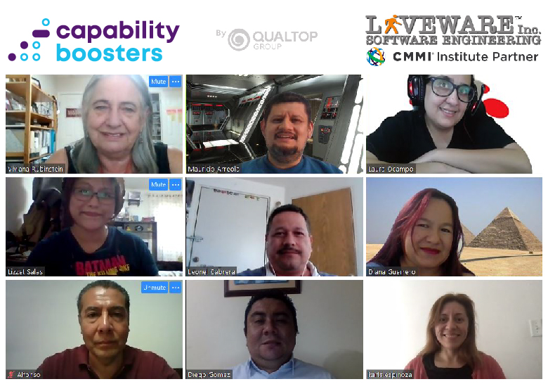 cpboosters's tweet photo. Nuestra tradicional foto de cierre de curso 📸 "Building Development Excellence CMMI v2.0 ". Gracias por tu confianza y apoyo #YoAprendoEnCasa 🏠.

#OnlineLive #quedateencasa #cmmi #capabilityboosters by Qualtop Group https://t.co/G0pNA3OMhP