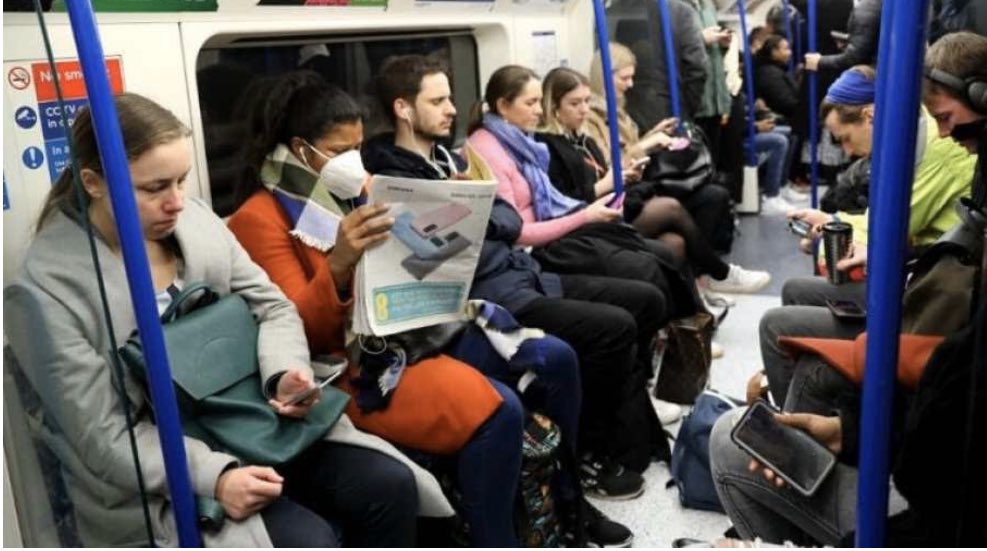 AberdunantHall's tweet photo. If this tube ride acceptable in London, then #holidayparks should be open too, please @WelshGovernment @10DowningStreet #csense #ProtectTourismJobs https://t.co/l0AoSOatq7